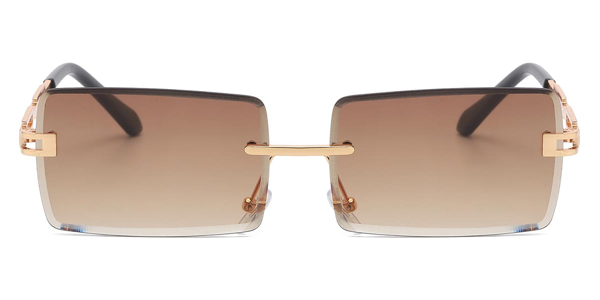 Brown Jasia - Rectangle Sunglasses