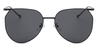Black Javiera - Oval Sunglasses