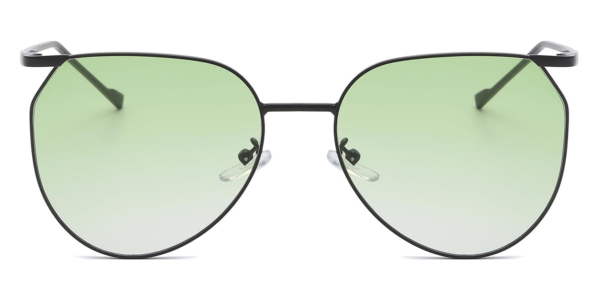 Black green - Oval Sunglasses - Javiera