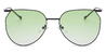 Black green Javiera - Oval Sunglasses