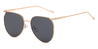 Gold Grey Javiera - Oval Sunglasses