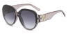 Grey Gradual Grey Kimana - Round Sunglasses