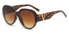 Tortoiseshell Gradual Brown Kimana - Round Sunglasses
