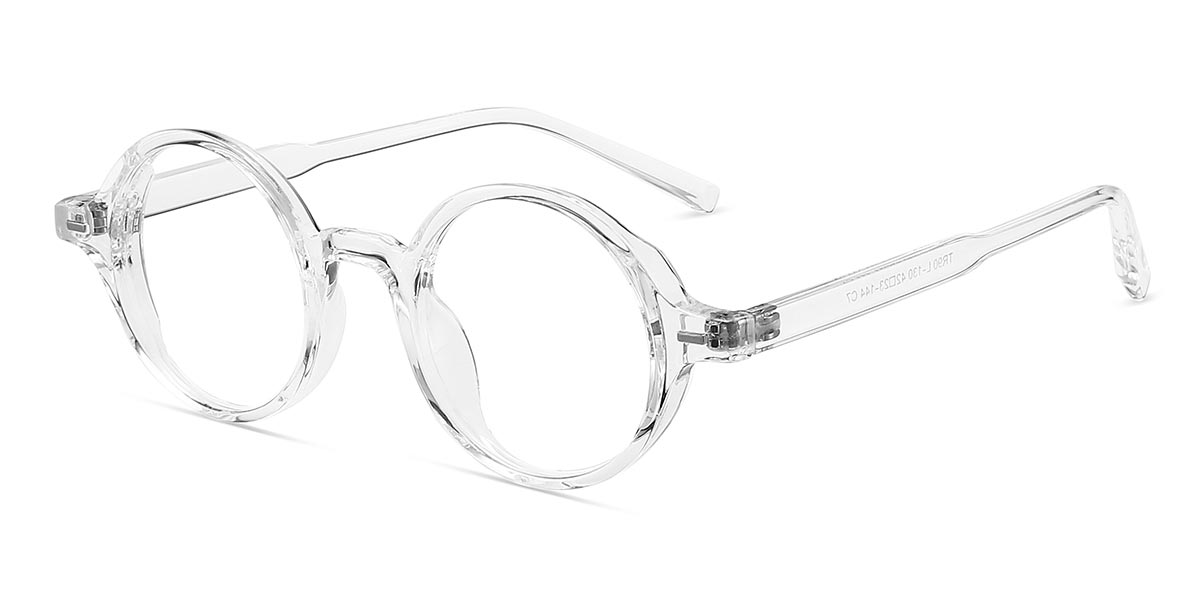 Transparent - Round Glasses - Luca