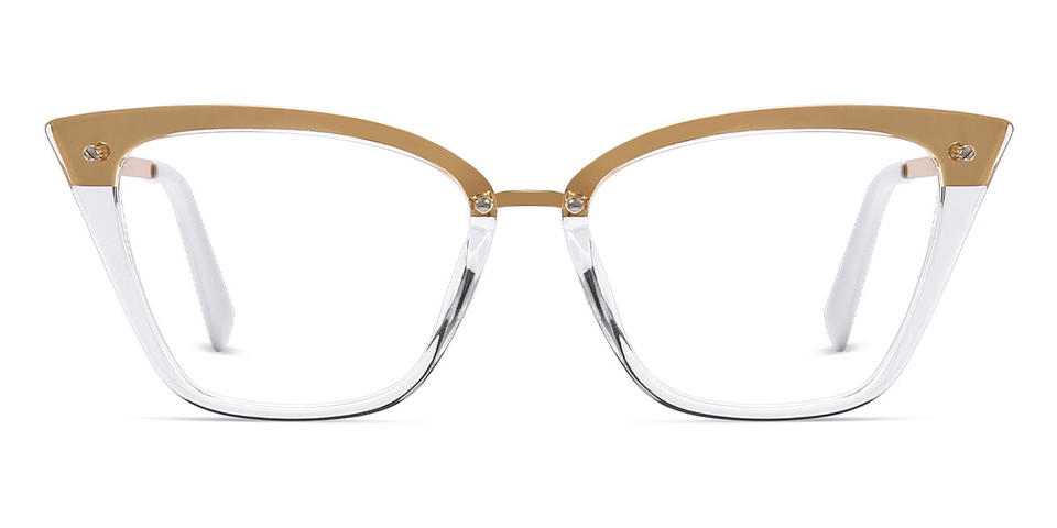 Clear Gold Gentry - Cat Eye Glasses