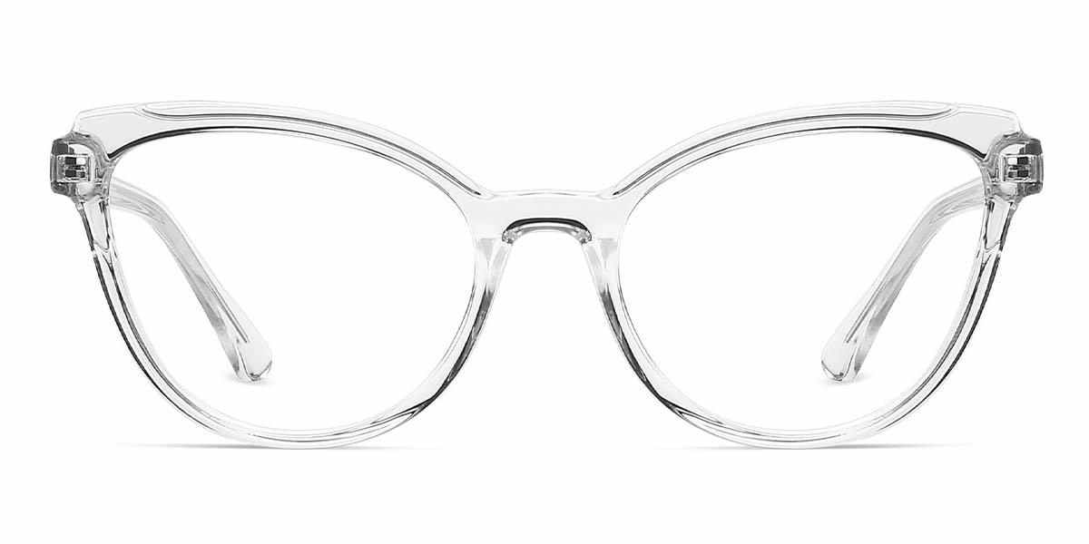 Transparent Kayla - Cat Eye Glasses
