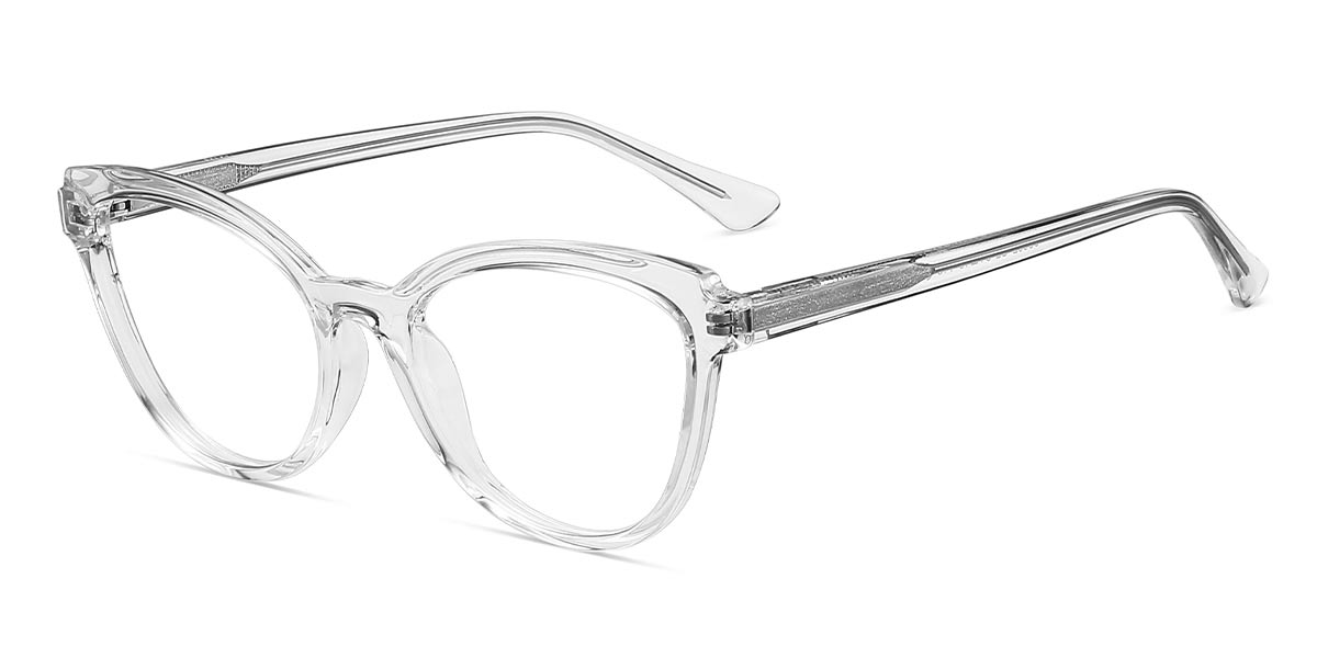 Transparent - Cat eye Glasses - Kayla