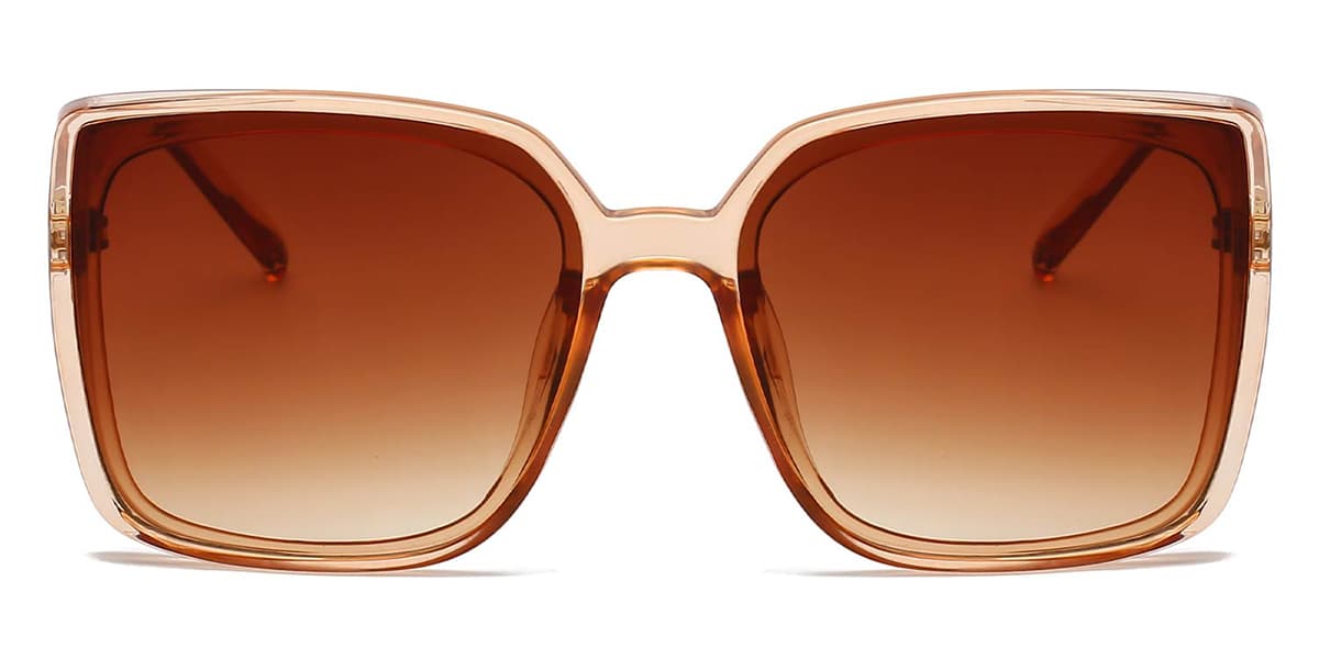 Brown - Square Sunglasses - Neza