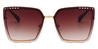 Gold Brown Ondine - Square Sunglasses