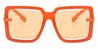 Orange Pamina - Square Sunglasses