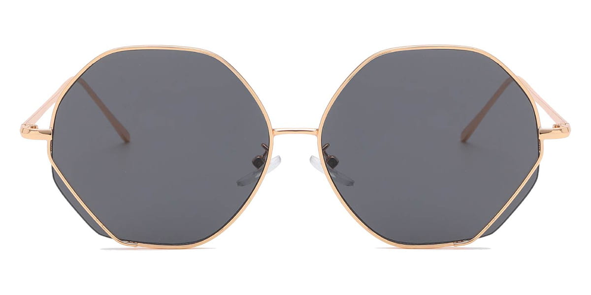 Gold Grey Patxi - Oval Sunglasses