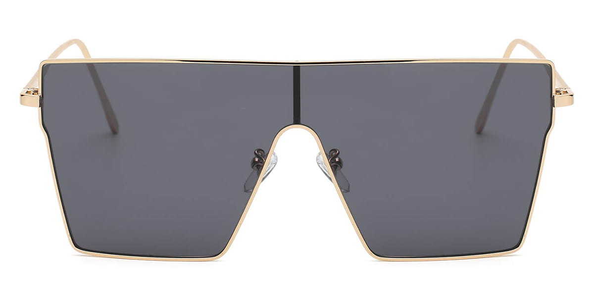 Gold Grey Priya - Square Sunglasses