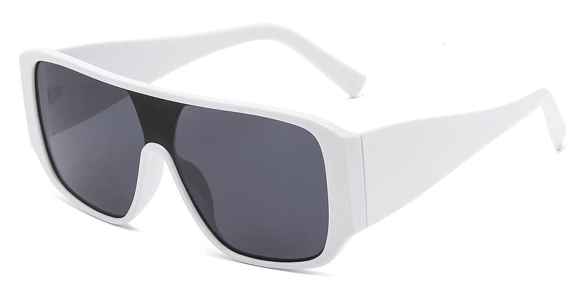White - Aviator Sunglasses - Rivka
