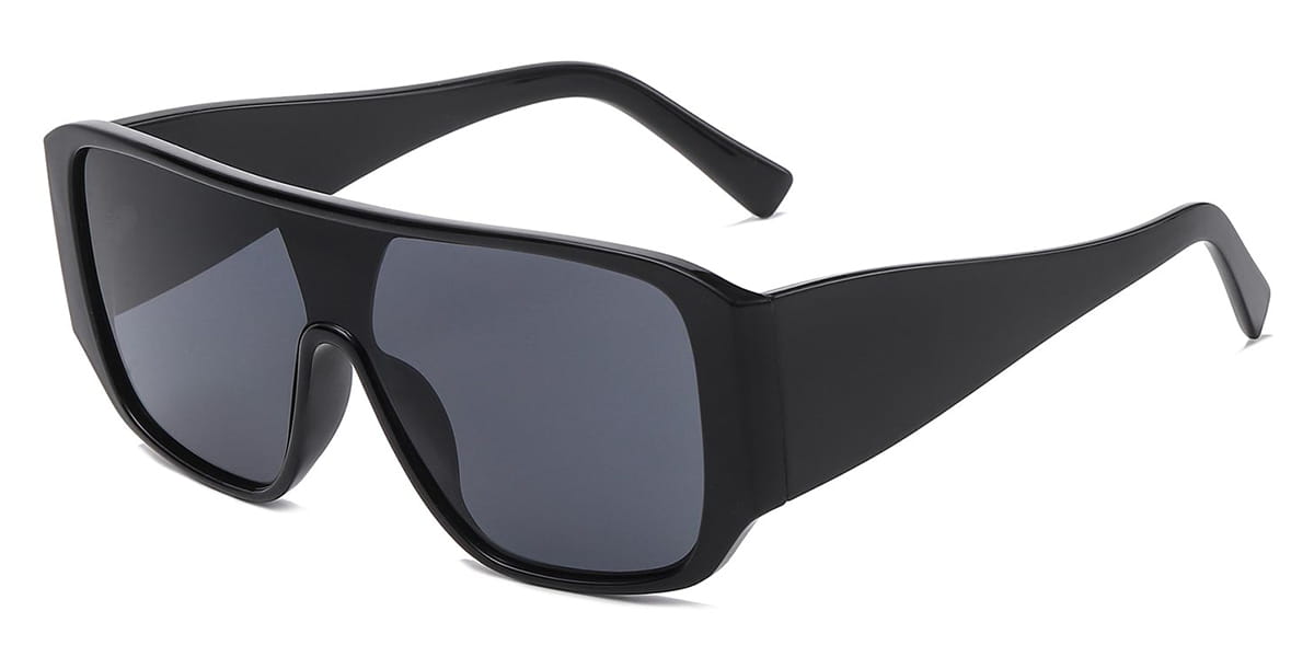 Black - Aviator Sunglasses - Rivka