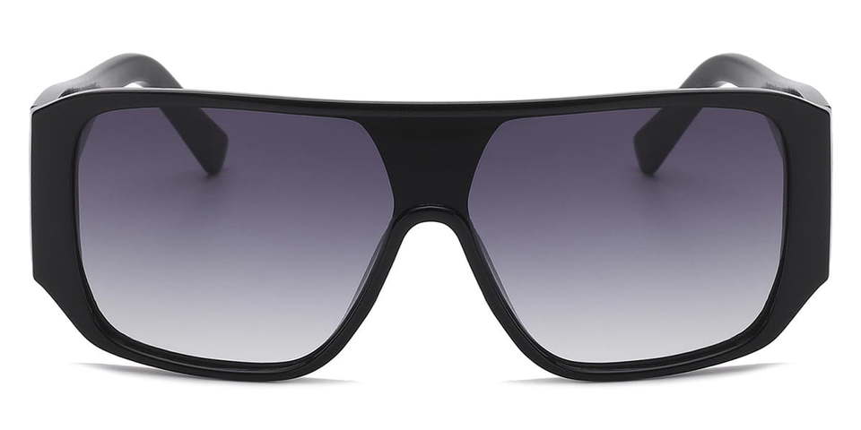 Black Gradual Grey Rivka - Aviator Sunglasses