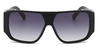 Black Gradual Grey Rivka - Aviator Sunglasses