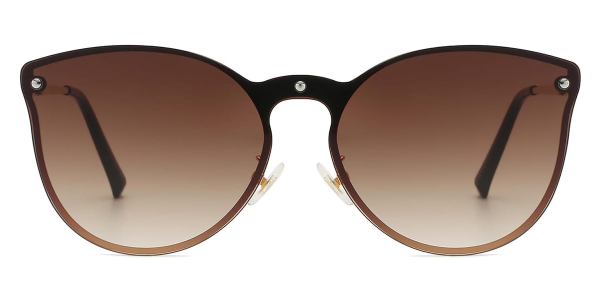 Brown - Cat eye Sunglasses - Thierry