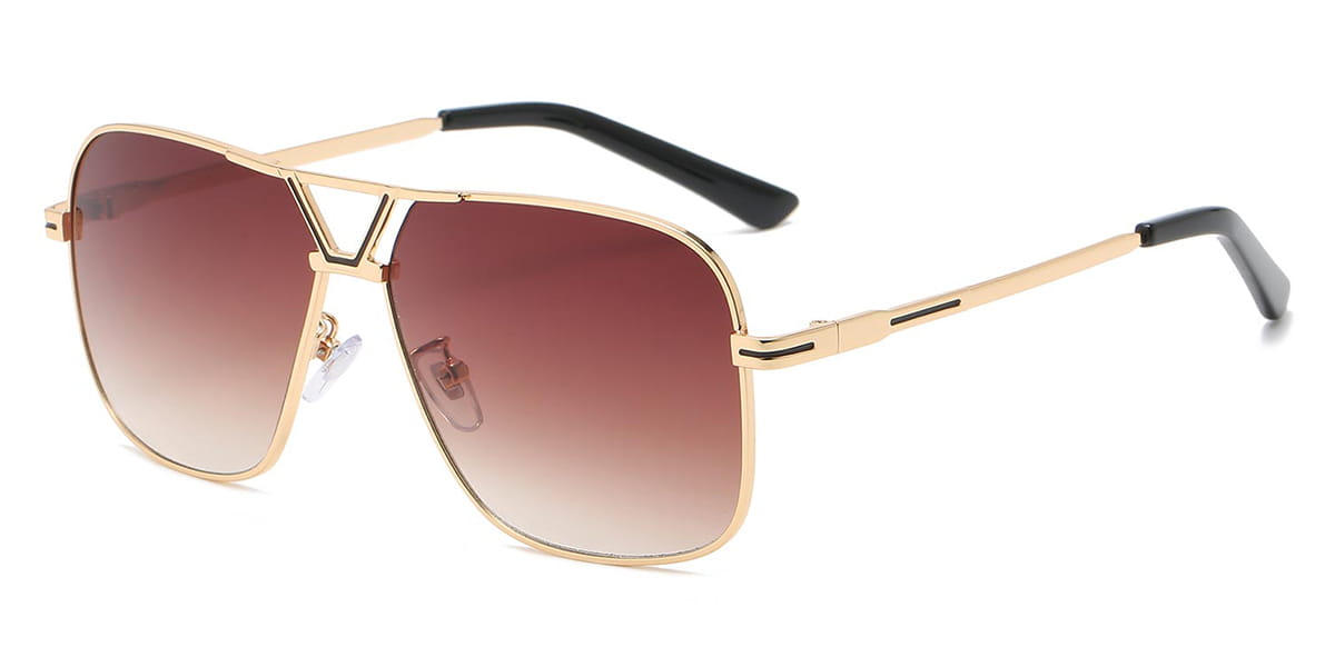 Brown Xuxa - Aviator Sunglasses
