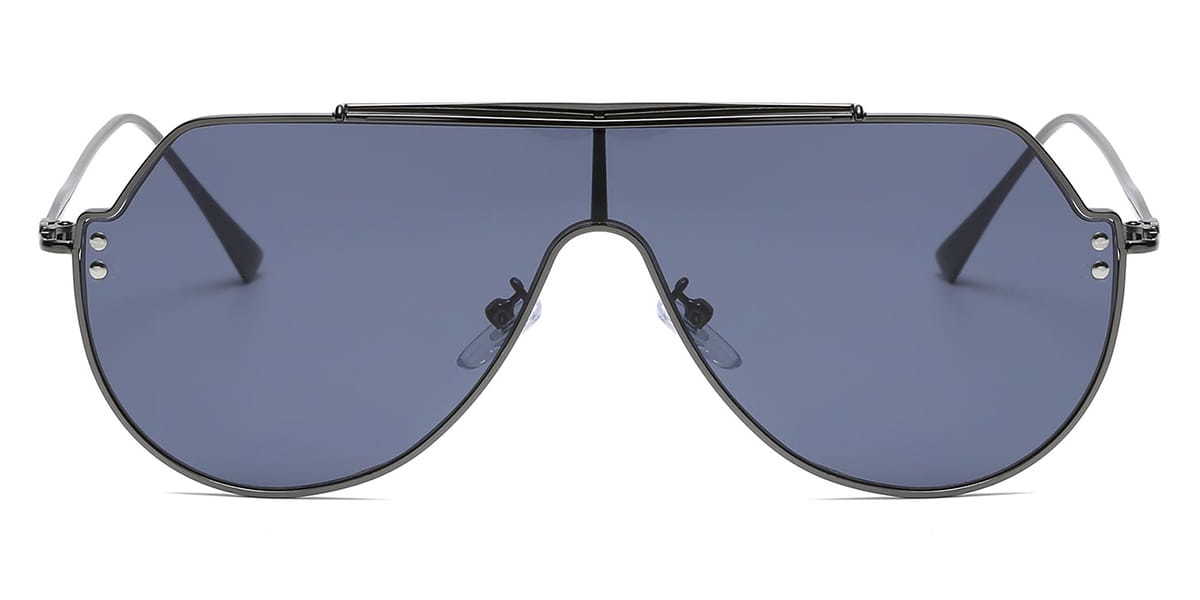 Black Grey Zelina - Aviator Sunglasses