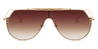 Gold Brown Zelina - Aviator Sunglasses
