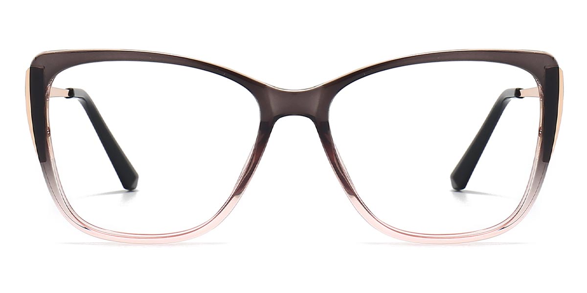 Grey Purple - Cat eye Glasses - Stella