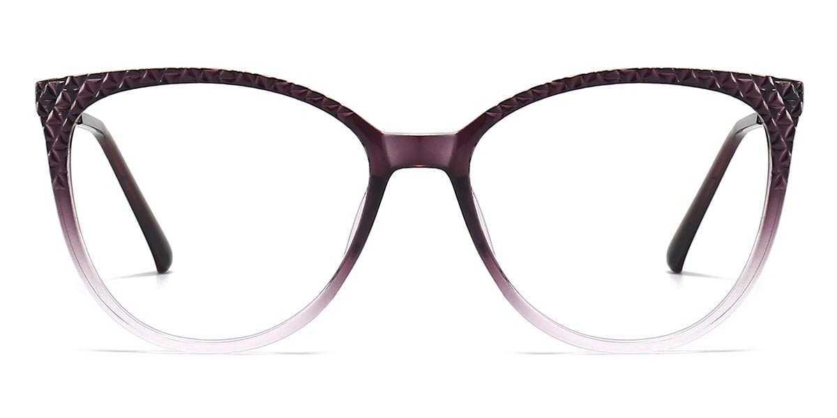 Purple - Oval Glasses - Adrian