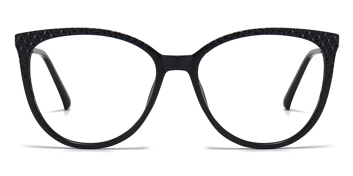 Black Adrian - Oval Glasses