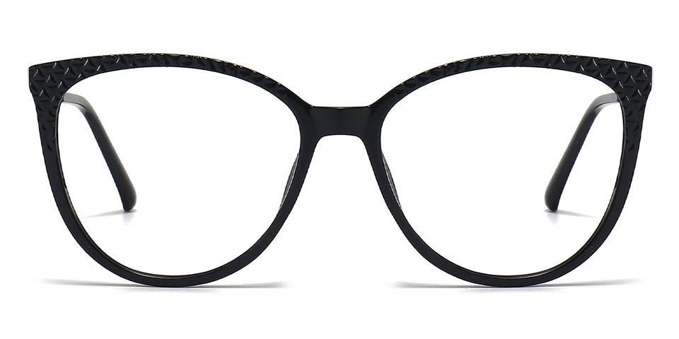 Black Adrian - Oval Glasses
