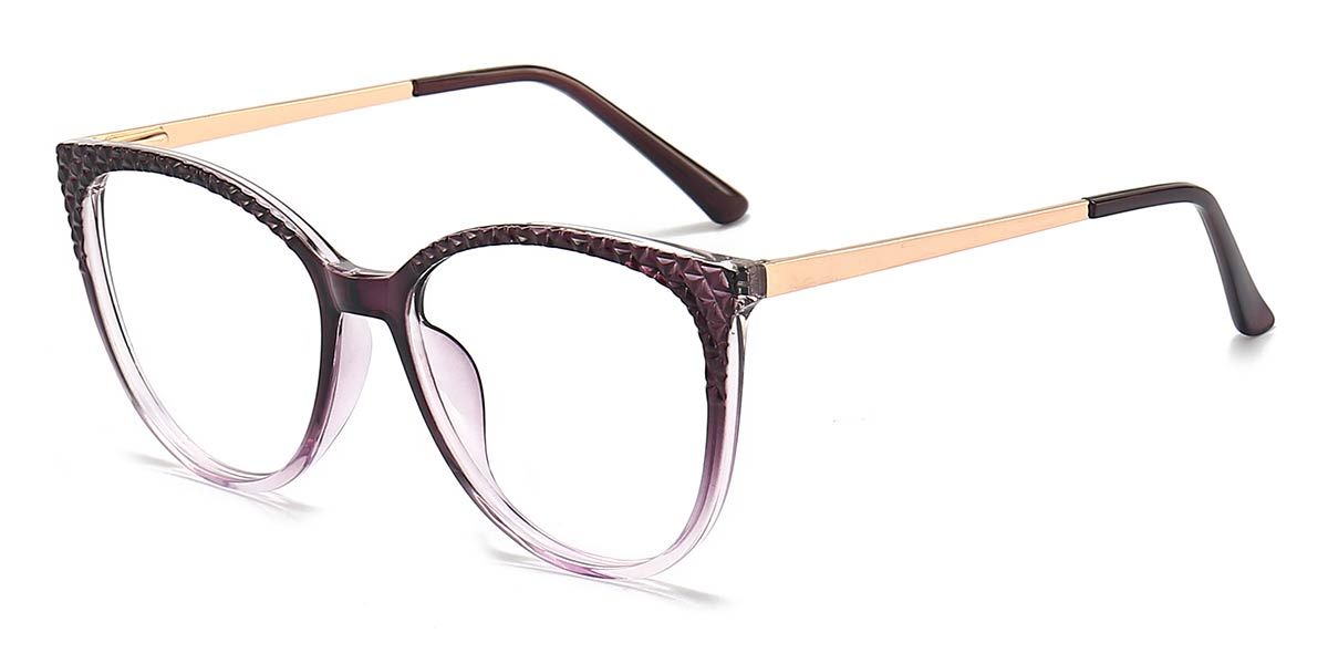 Purple Adrian - Oval Glasses