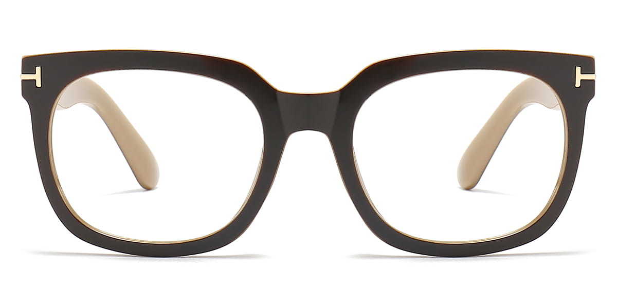 Tortoiseshell Brown Inez - Square Glasses