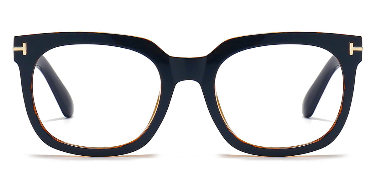 Blue - Square Glasses - Inez