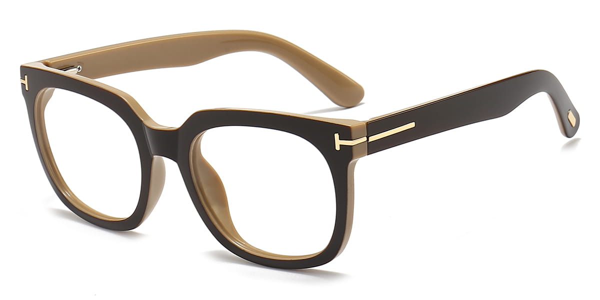 Tortoiseshell Brown Inez - Square Glasses