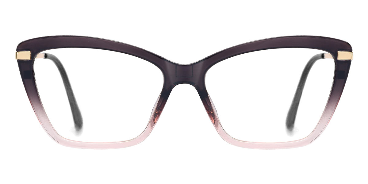 Grey Pink Matthew - Cat eye Clip-On Sunglasses