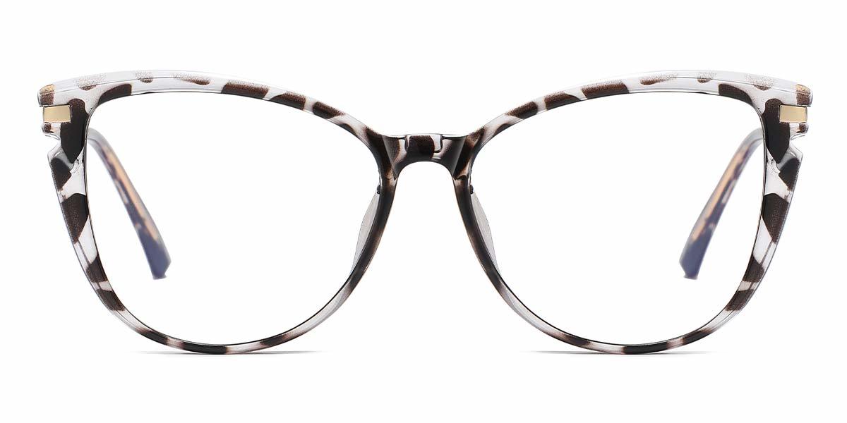Grey Stripe Joseph - Cat Eye Clip-On Sunglasses