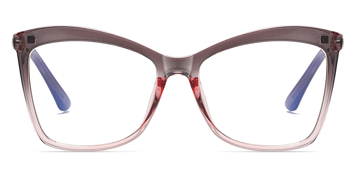 Grey Red Brooklyn - Cat eye Clip-On Sunglasses