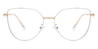 White Aubrey - Cat Eye Clip-On Sunglasses