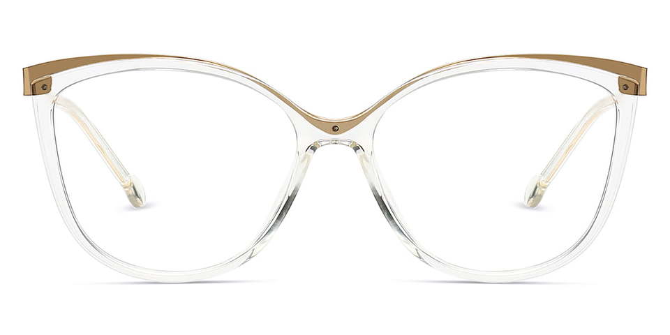 Clear Gold Baltasaru - Cat Eye Glasses