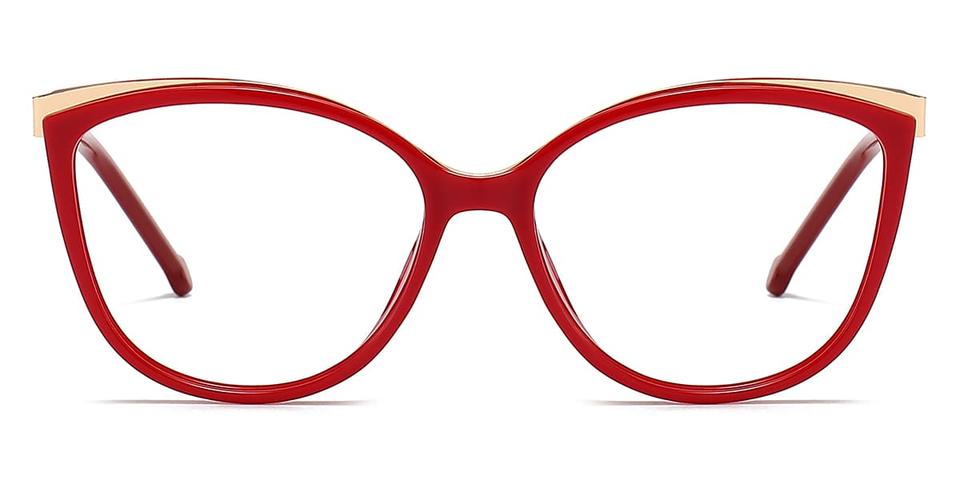 Gold Red Baltasaru - Cat Eye Glasses
