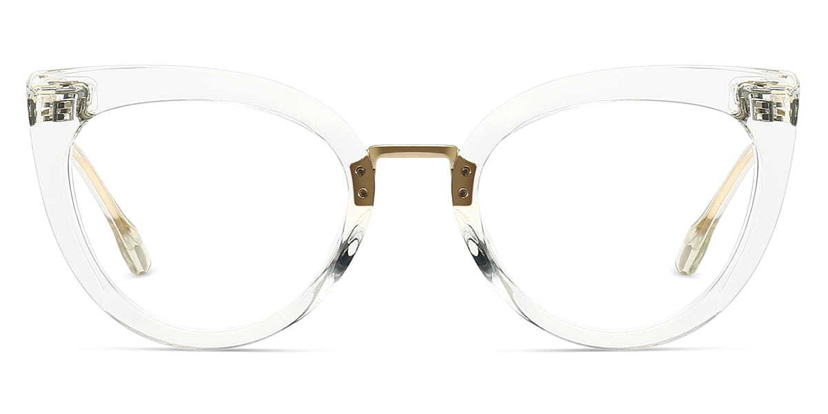 Clear Marimba - Cat Eye Glasses