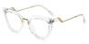 Clear Marimba - Cat Eye Glasses