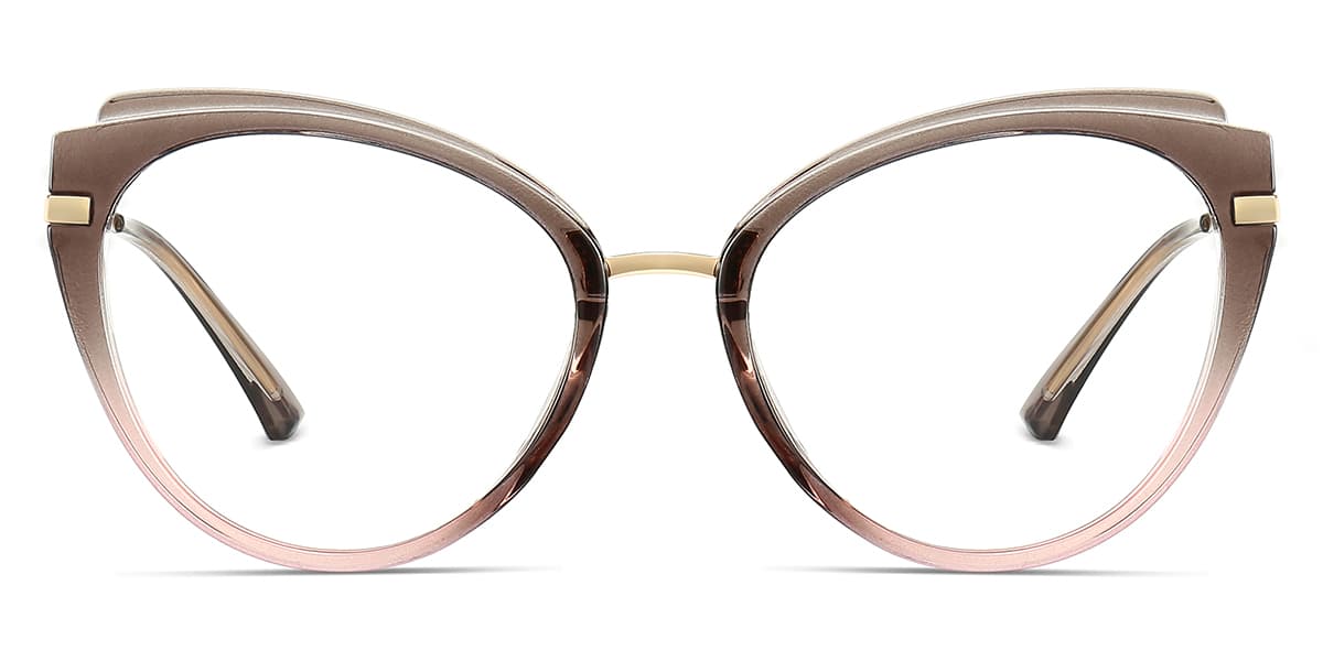 Grey Pink Moshe - Cat eye Glasses