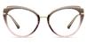 Grey Pink Moshe - Cat Eye Glasses