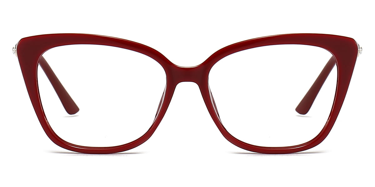 Wine - Cat eye Glasses - Ismay