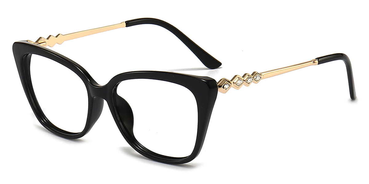 Black Ismay - Cat Eye Glasses