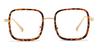 Tortoiseshell Lillian - Square Glasses
