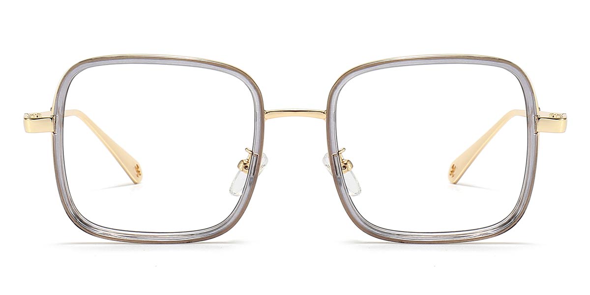 Grey - Square Glasses - Lillian