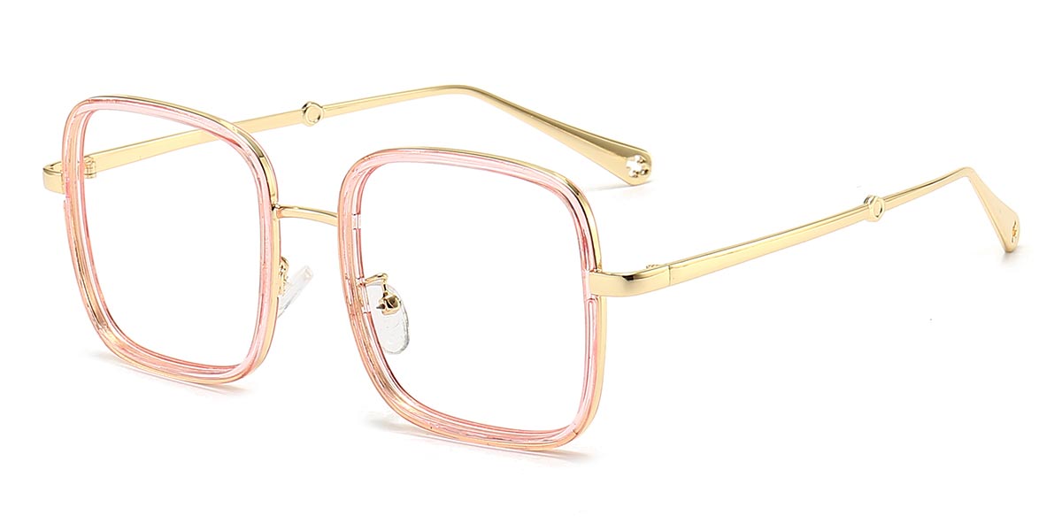 Pink - Square Glasses - Lillian