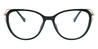 Black Airlia - Oval Glasses