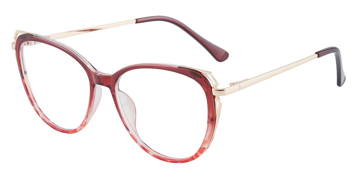 Red Airlia - Oval Glasses