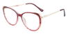 Brick Red Airlia - Oval Glasses